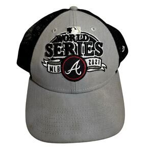 Atlanta Braves New Era 2021 World Series 9Forty Trucker Hat SnapBack Champs